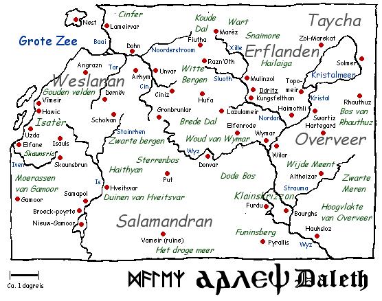 Map of Daleth - Click to view the map in a new window