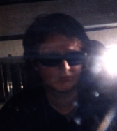 Selfportrait on a train, 2002